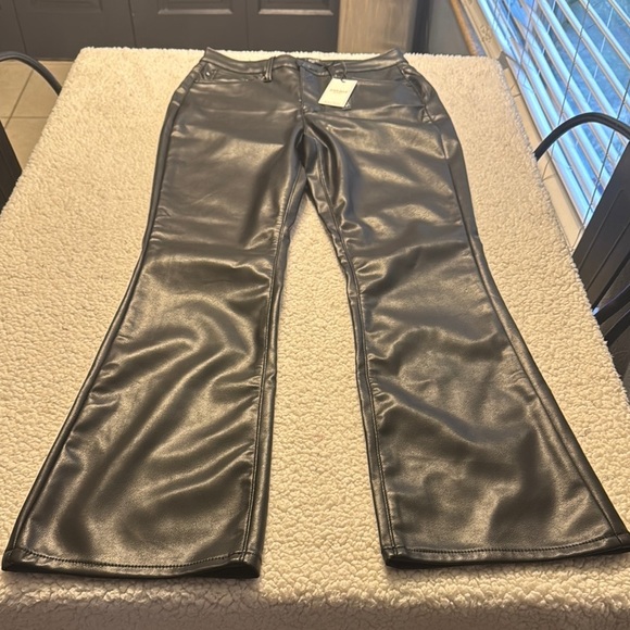 Judy Blue High Waist Tummy Control Faux Leather Bootcut Pants - Picture 5 of 5